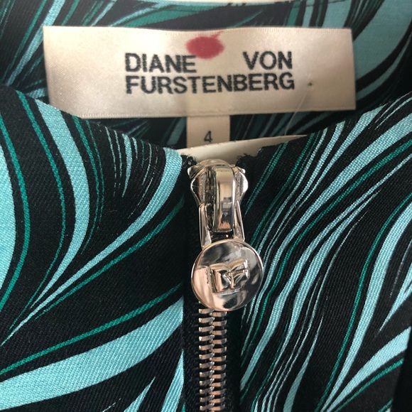 Diane von Furstenberg green leaf blazer jacket - Picture 3 of 3